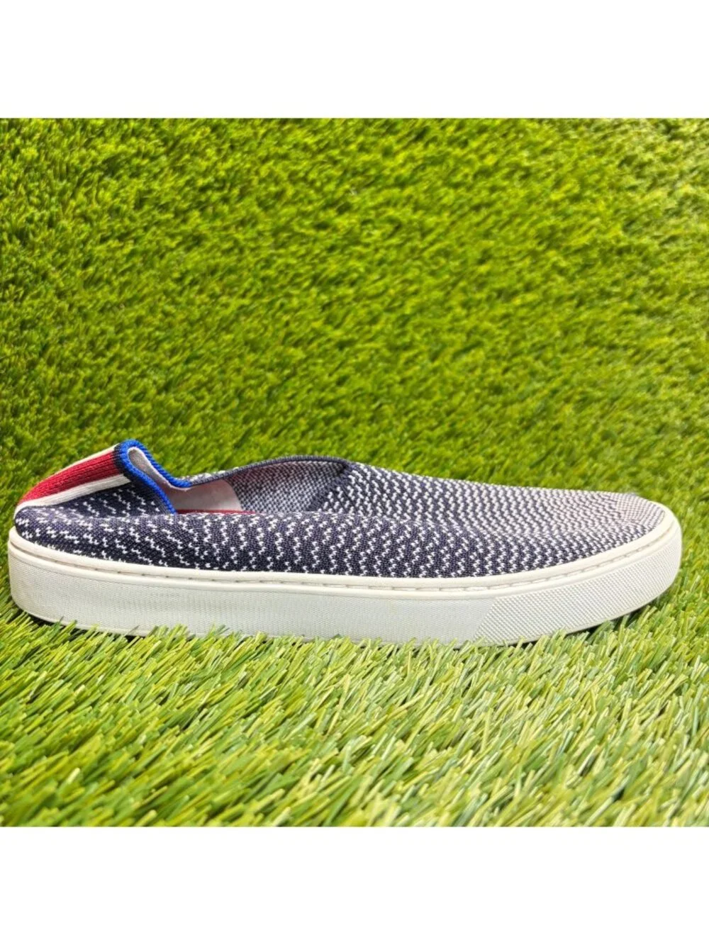 Rothy's The Original Womens Size 8 Blue Casual Comfort Slip-On Shoes Sneakers